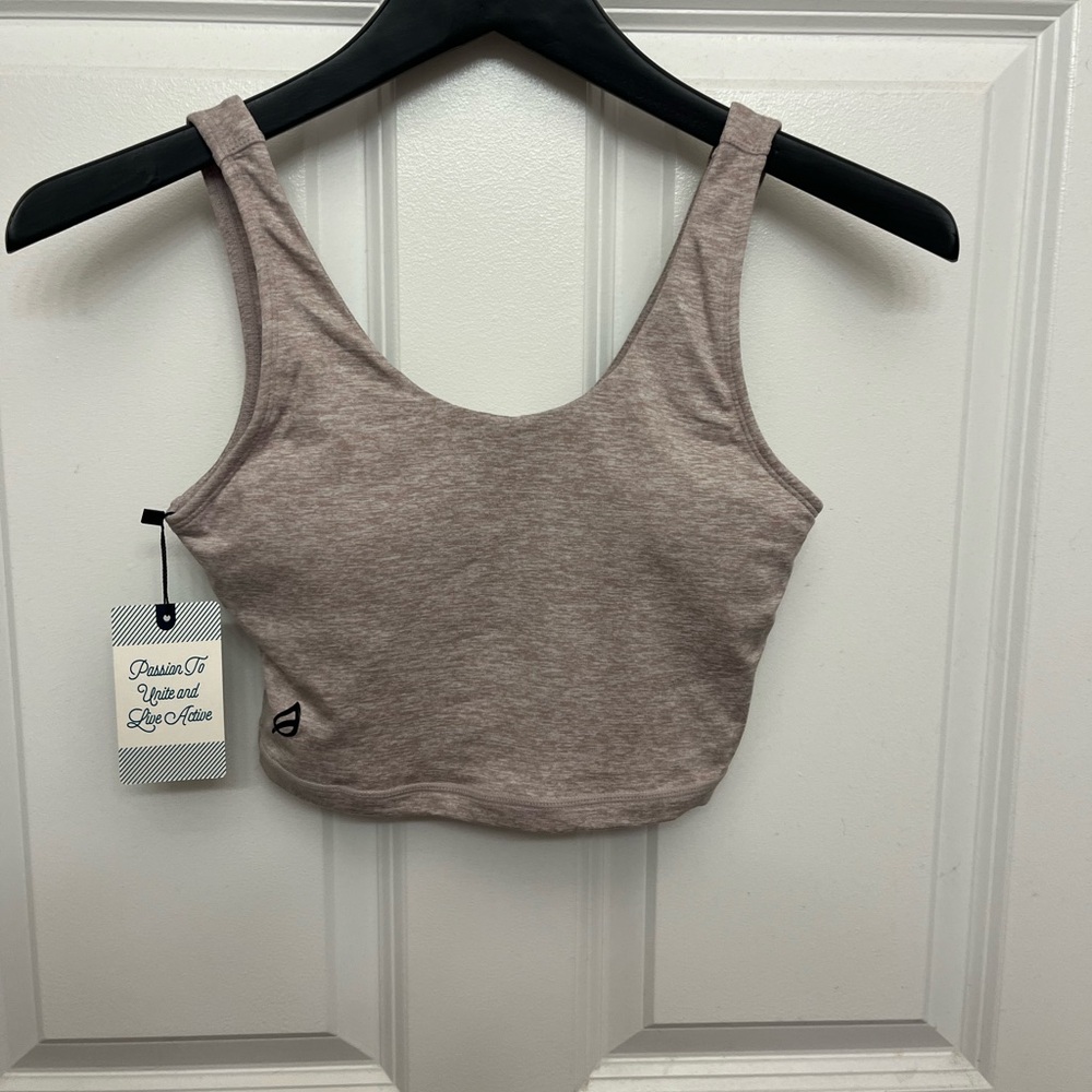 P’tula beige crop top. Size Small. NWT.